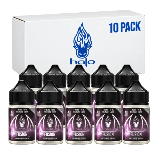 Halo Fusion Unflavored Tobacco 60ml — 10-Pack Bundle